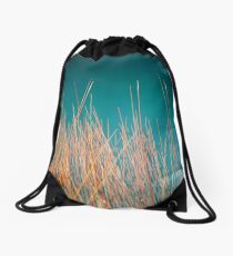 Red Sculpture Drawstring Bag