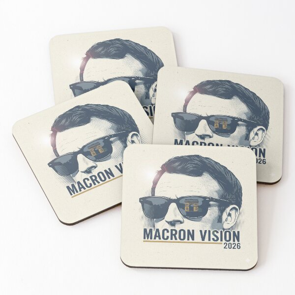 Item preview, Emmanuel Macron - French President with Lunettes (Glasses) designed and sold by AnimeShin.