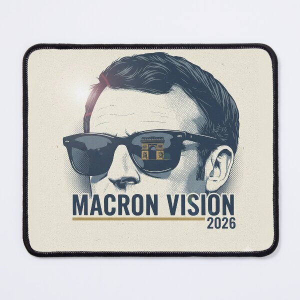 Item preview, Emmanuel Macron - French President with Lunettes (Glasses) designed and sold by AnimeShin.