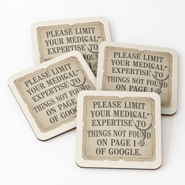 Item preview, Medical Expertise Google Search Irony | Vintage Doctor Office Humor designed and sold by Dariusz.K.