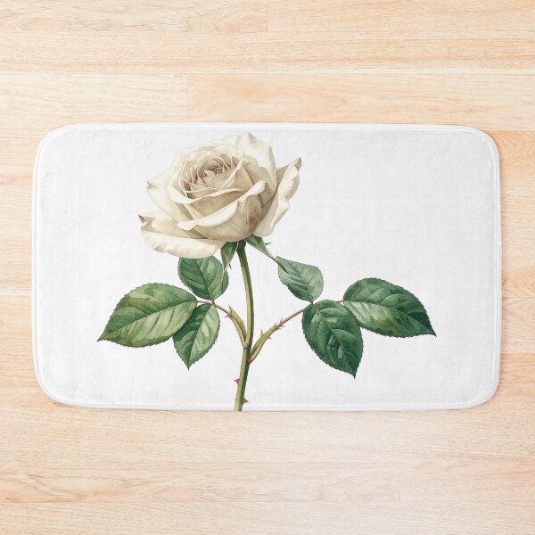 Item preview, White Watercolor Rose Botanical Illustration designed and sold by Rutvain.