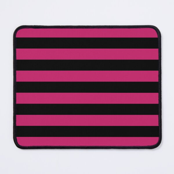 Item preview, Minimalist Pink and Black Horizontal Stripes designed and sold by BreisaBurman.