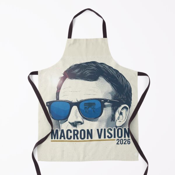 Item preview, Emmanuel Macron - French President with Lunettes Bleues (Aviator Glasses) designed and sold by AnimeShin.