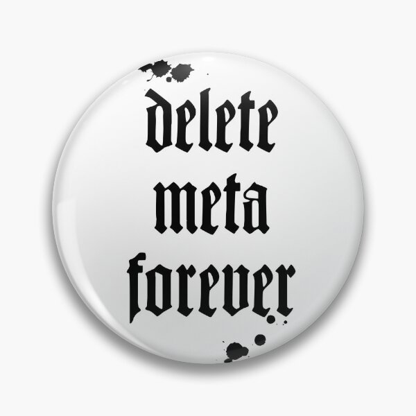 Item preview, Delete meta forever with ink splotches designed and sold by herracaligari.