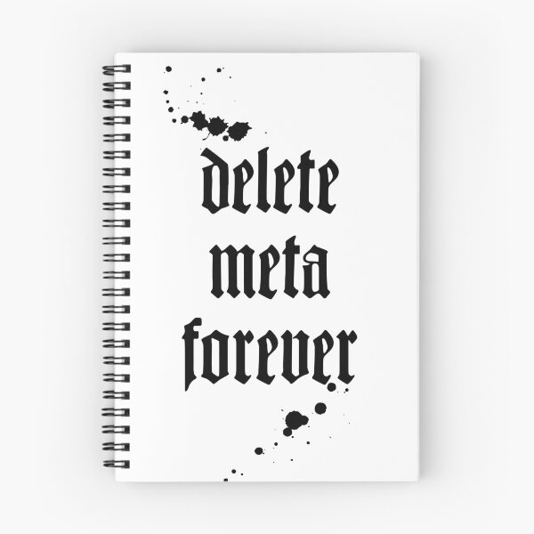 Item preview, Delete meta forever with ink splotches designed and sold by herracaligari.