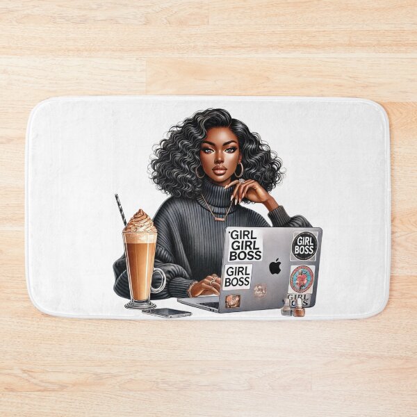 Aperçu de l'œuvre Illustration d'une femme noire entrepreneure et entrepreneuse afro-américaine créée et vendue par Lulunza.
