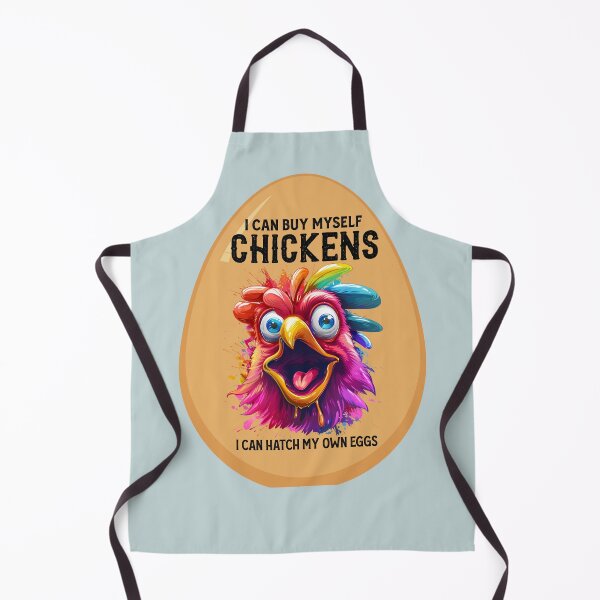 Item preview, Colorful chicken with a sarcastic ironic quote designed and sold by Szpaku desart .
