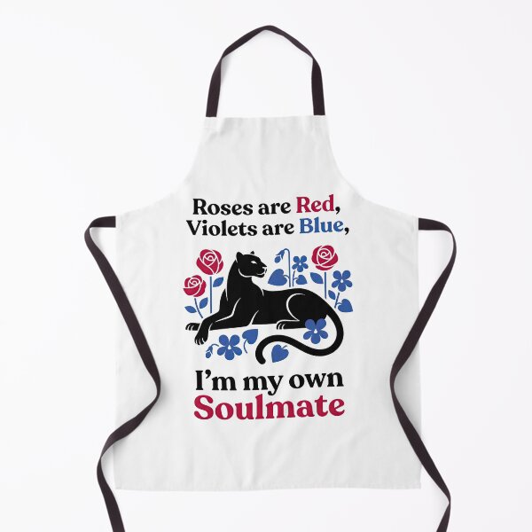 Item preview, I'm My Own Soulmate Panther Roses Poem designed and sold by GrafTeesLab.