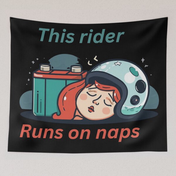 Item preview, Funny Nap Day Motorcyclist Design – Biker Nap Humor designed and sold by YourTrendyTees.