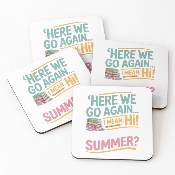 Item preview, Back To School Here We Go Again Student Teacher Humor designed and sold by JMDesignHub.