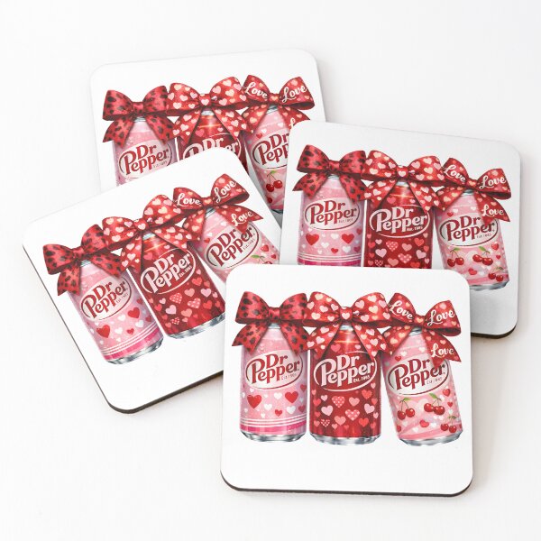 Item preview, Coquette Bow Soda Valentine, Dr Pepper Lover Gift, heart, for her, lovers day designed and sold by anchareeya.