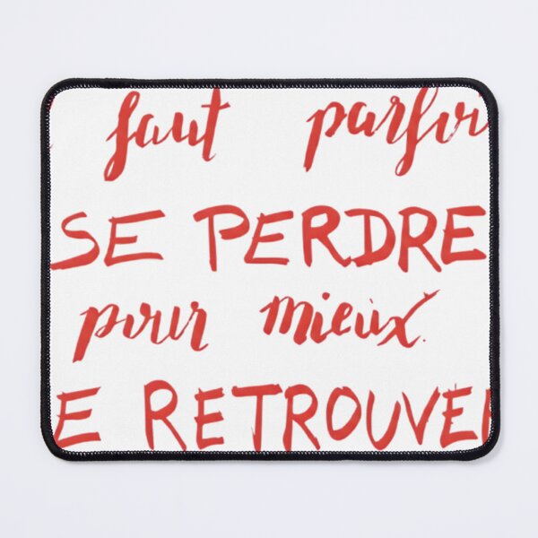 Item preview, Il faut parfois se perdre – French Handwritten Quote designed and sold by HITAHOUSE.