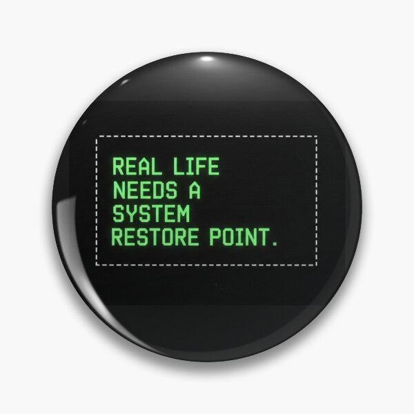 Item preview, System Restore Point Real Life | Funny IT Professional Tech Humor designed and sold by Dariusz.K.