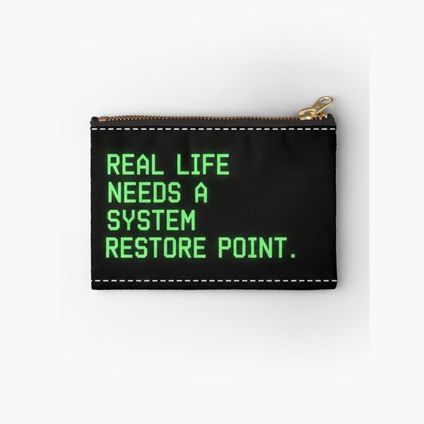 Item preview, System Restore Point Real Life | Funny IT Professional Tech Humor designed and sold by Dariusz.K.