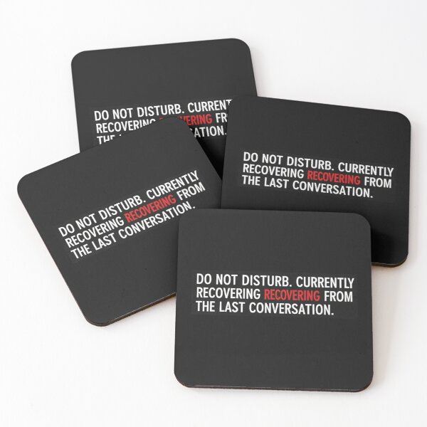 Item preview, Social Burnout Recovery Mode Dark Humor Quote designed and sold by Dariusz.K.
