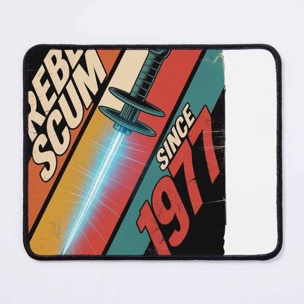 Item preview, Rebel Scum Since 1977 Vintage Sci-Fi Energy Blade Design designed and sold by JMDesignHub.