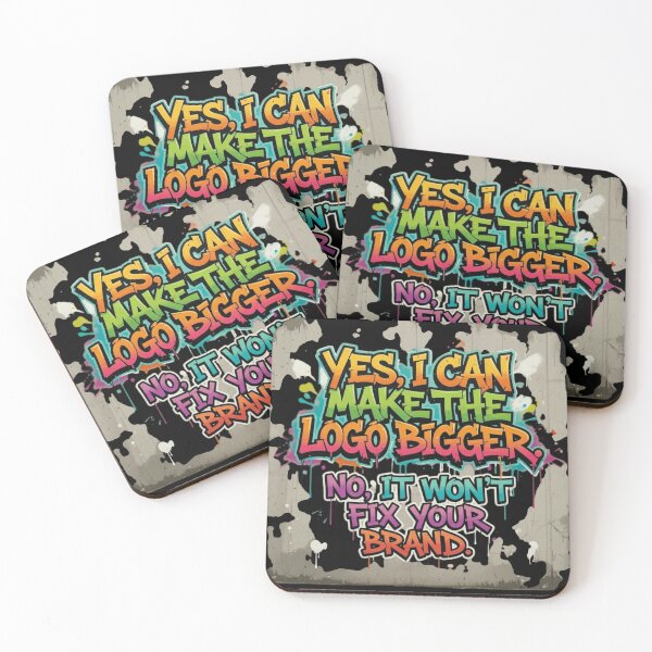 Item preview, Bigger Logo Branding Irony | Funny Graphic Designer Graffiti Art designed and sold by Dariusz.K.