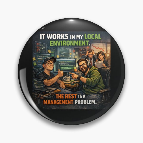 Item preview, Local Environment Developer Logic | Funny Software Engineering Satire designed and sold by Dariusz.K.