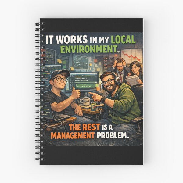 Item preview, Local Environment Developer Logic | Funny Software Engineering Satire designed and sold by Dariusz.K.
