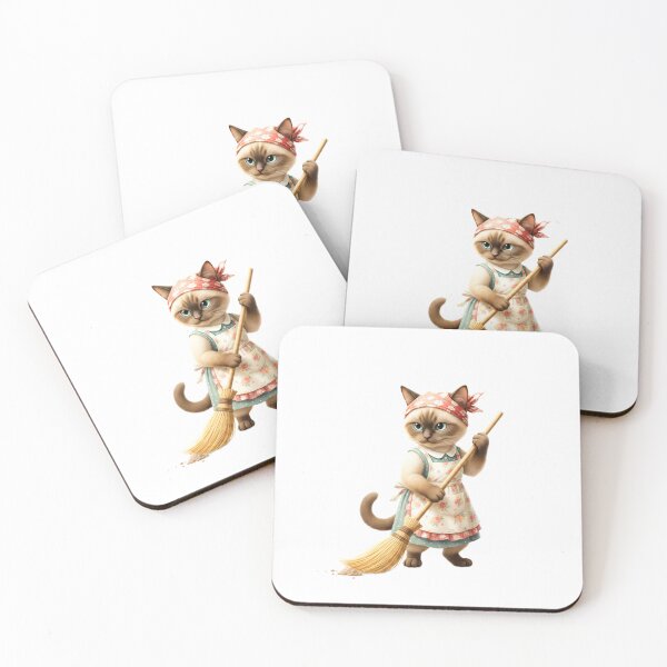 Item preview, The Cleaning Kitty designed and sold by Fatomfatom.