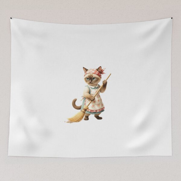 Item preview, The Cleaning Kitty designed and sold by Fatomfatom.