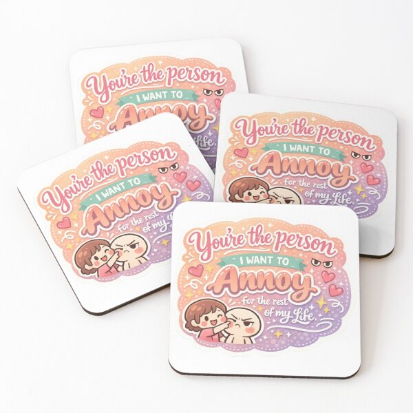 Item preview, You're the person i want to annoy for the rest of my life kawaii cute tiktok relationship romantic couple designed and sold by SamiraArts.