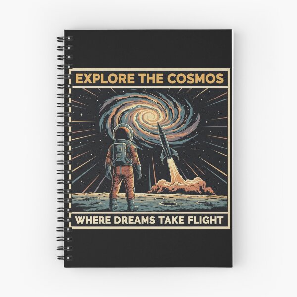Item preview, Explore The Cosmos Vintage Poster | Astronaut Galaxy Flight Art designed and sold by Dariusz.K.
