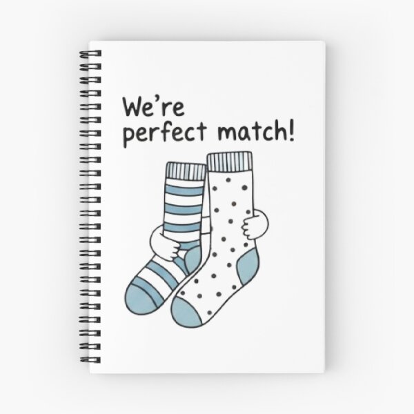 Item preview, We're Perfect Match Funny Cute Socks Relationship Valentines Day Couple Tiktok Meme Blue  designed and sold by SamiraArts.