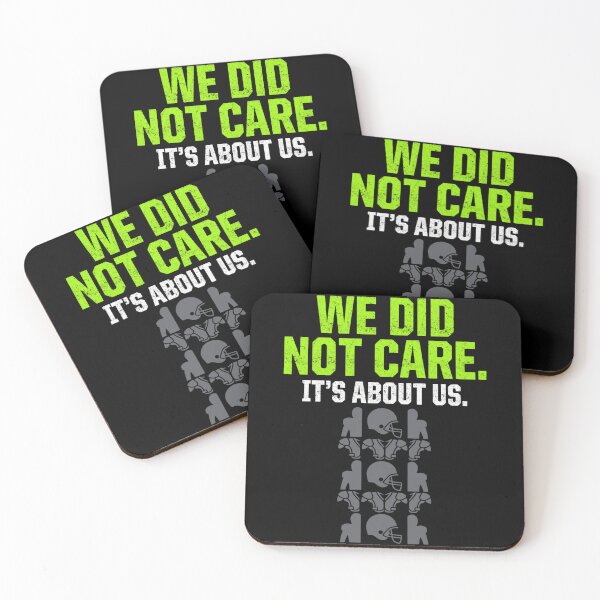 Item preview, We Did Not Care It's About Us Football designed and sold by FreshVibe Prints.