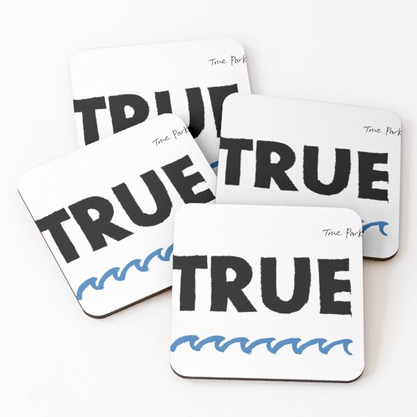 Item preview, TRUE Wave – Handwritten Logo with Blue Ocean Line designed and sold by HITAHOUSE.