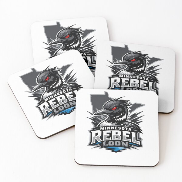 Item preview, Minnesota Rebel Loon Fierce Sports Logo Design designed and sold by JordanInk Studio.