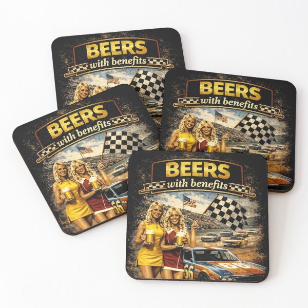 Item preview, Beers With Benefits – Fast Cars Cold Beers designed and sold by SteadyRolling.