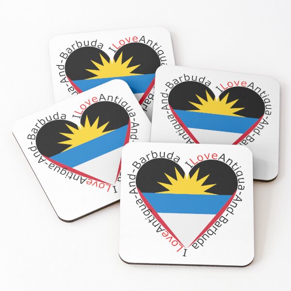 Item preview, I Love Antigua And Barbuda  Heart designed and sold by TheIconSmith.