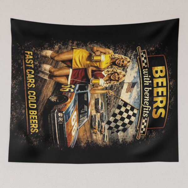 Item preview, Beers With Benefits – Fast Cars Cold Beers designed and sold by SteadyRolling.