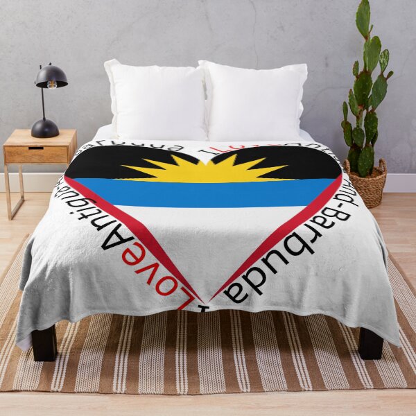 Item preview, I Love Antigua And Barbuda Heart designed and sold by TheIconSmith.