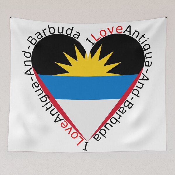 Item preview, I Love Antigua And Barbuda  Heart designed and sold by TheIconSmith.