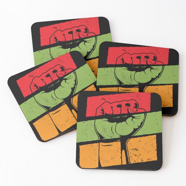 Item preview, Black Lives Matter Raised Fist – Pan African Colors designed and sold by New-Blood.