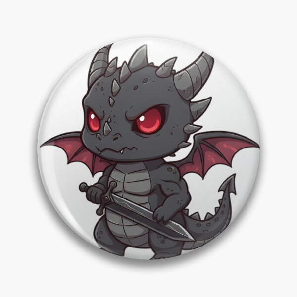 Item preview, Gothic Chibi Dragon Warrior designed and sold by KrovusLab.