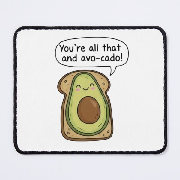 Item preview, You're all that and avocado funny tiktok joke meme humor food valentines day couple relationship romantic designed and sold by SamiraArts.
