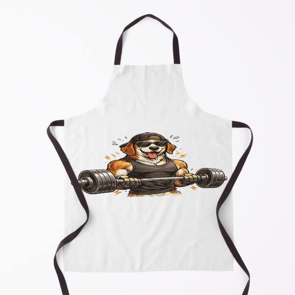 Item preview, Gym Dog Fitness Illustration – Strong Workout Dog Design designed and sold by Designpnl.