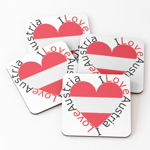 Item preview, I Love Austria  Heart designed and sold by TheIconSmith.