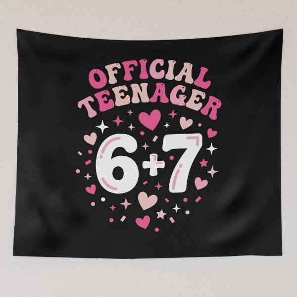 Item preview, Official Teenager 6 Plus 7 Birthday designed and sold by FreshVibe Prints.