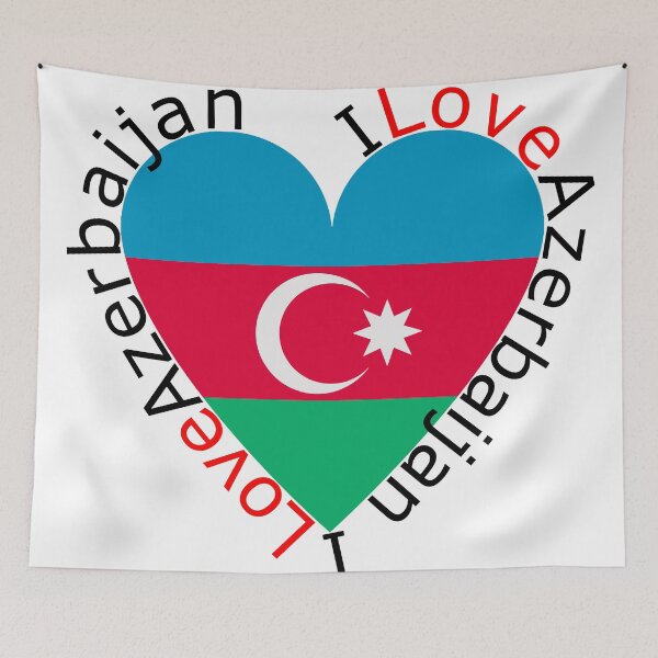 Item preview, I Love Azerbaijan  Heart designed and sold by TheIconSmith.