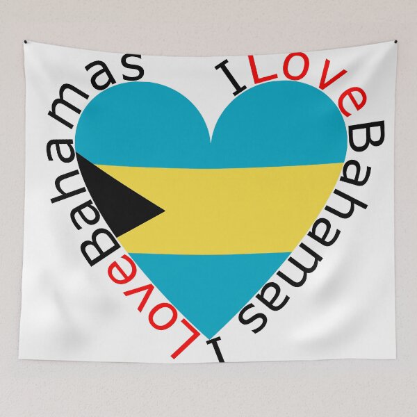 Item preview, I Love Bahamas  Heart designed and sold by TheIconSmith.