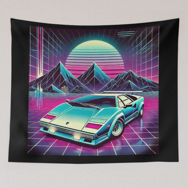 Item preview, retro concept car designed and sold by TEEJAMBOREE.