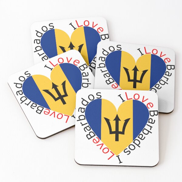 Item preview, I Love Barbados  Heart designed and sold by TheIconSmith.