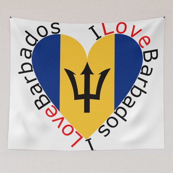 Item preview, I Love Barbados  Heart designed and sold by TheIconSmith.