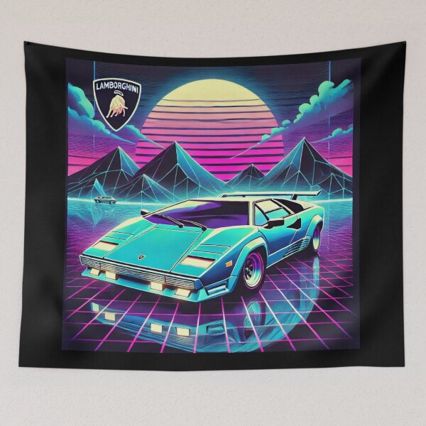 Item preview, retro concept car designed and sold by TEEJAMBOREE.