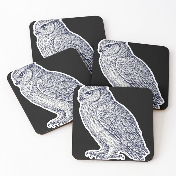 Item preview, Dark Academia Engravings – Scholarly Owl Plate – Gift for Book Lovers • Vintage Engraving designed and sold by JacobKAurumhead.