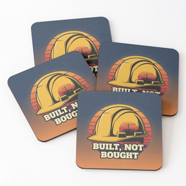 Item preview, Built Not Bought Construction Pride | Blue Collar Tradesman Art designed and sold by Dariusz.K.